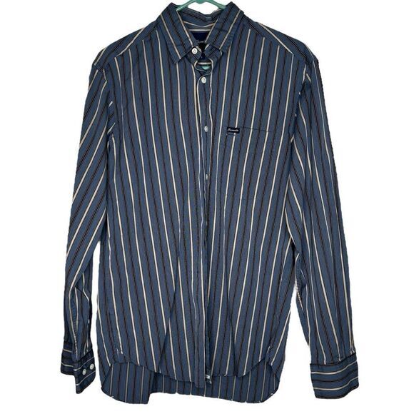 Faconnable Multi-Striped 100% cotton Shirt‎ size Small - Picture 1 of 10